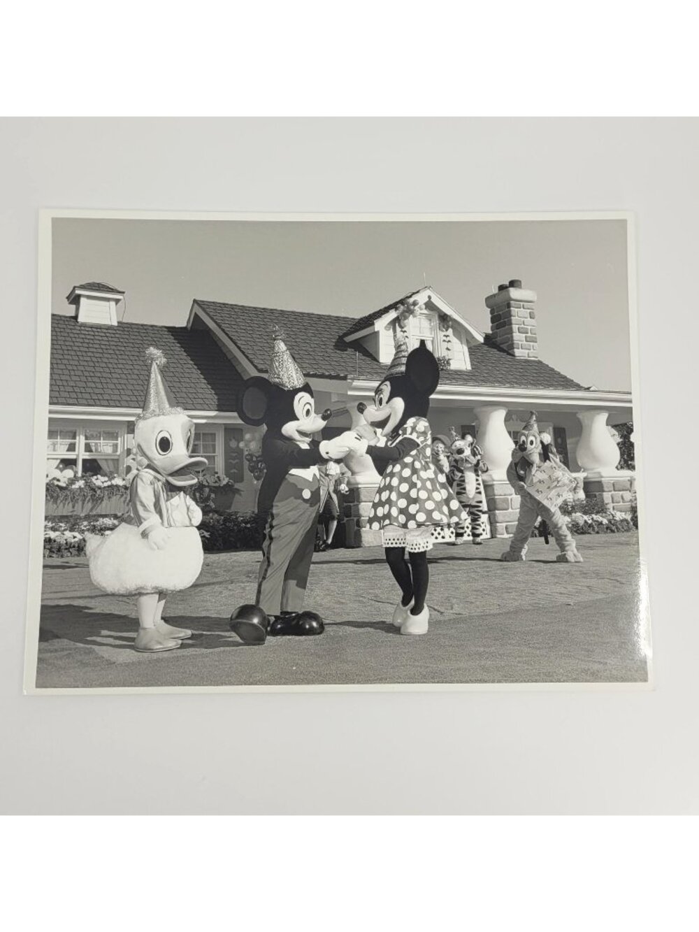 MICKEY MOUSE 60TH BIRTHDAY 1988 Black & White Disney Press Media Photograph 8X11